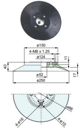 High Rigidity Vacuum Suction Cups Zp2